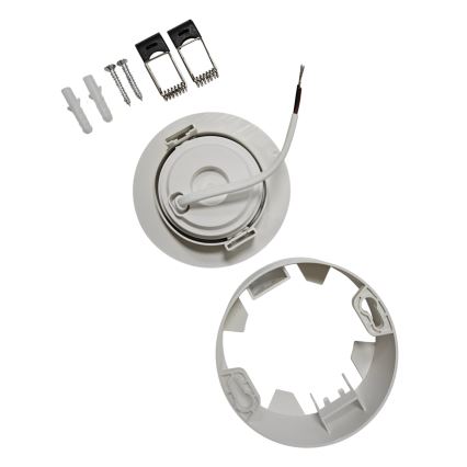 LED Вбудований/пристельовий точковий світильник 2в1 LED/5W/230V 4200K діаметр 9,3 см білий