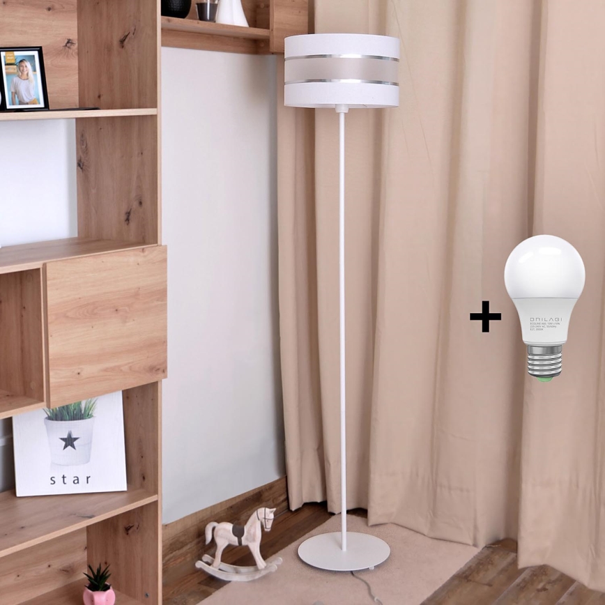 LED Торшер HELEN 1xE27/15W/230V белый