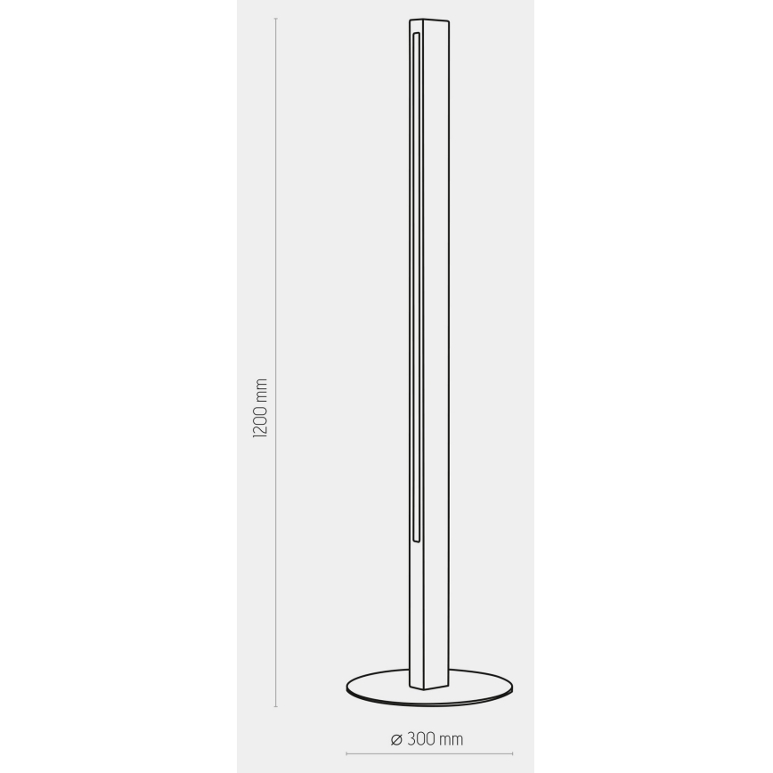 LED Торшер TEO LED/30W/230V дерево