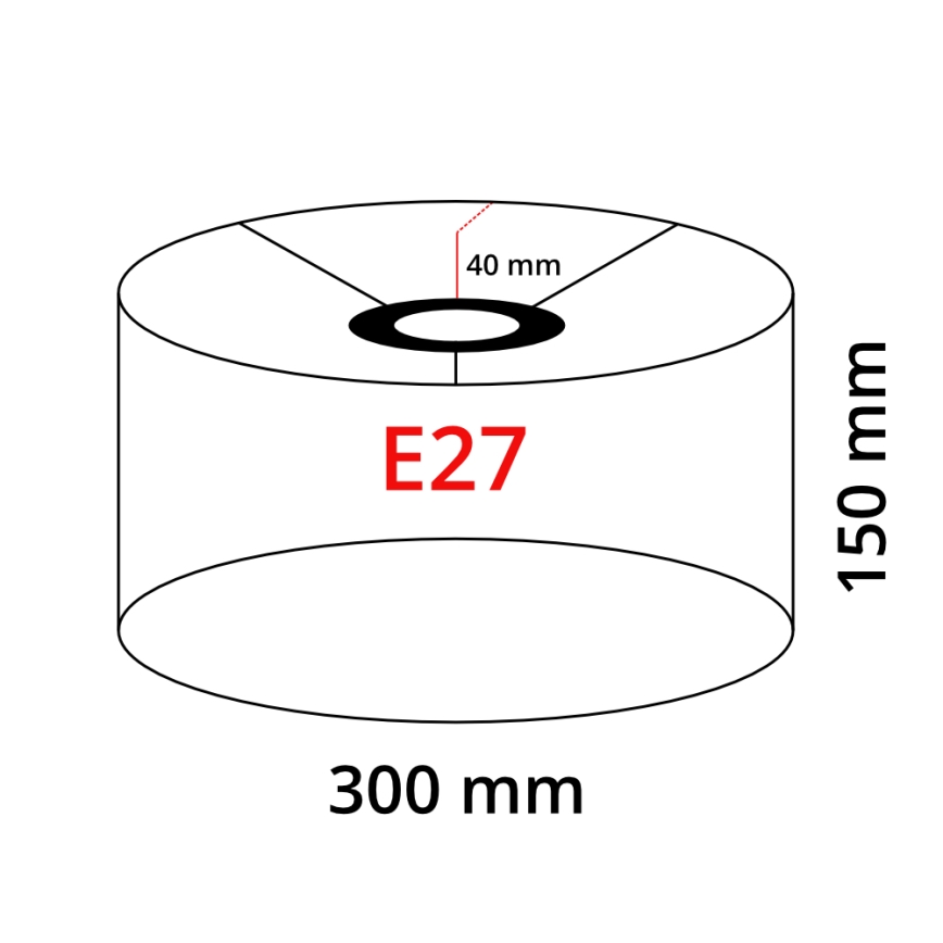 LED торшер TUNJA 1xE27/20W/230V діаметр 30 см золотистий/білий