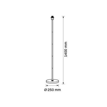 LED торшер TUNJA 1xE27/20W/230V діаметр 30 см золотистий/білий