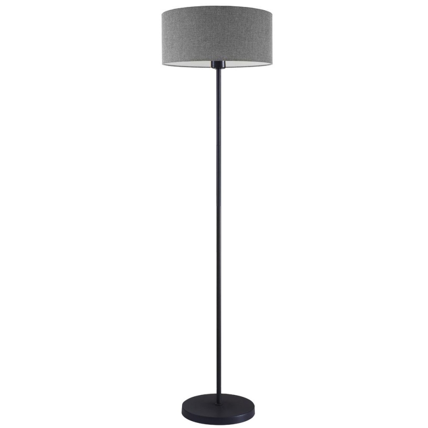 LED торшер TUNJA 1xE27/20W/230V диаметр 38 см чёрный/серый