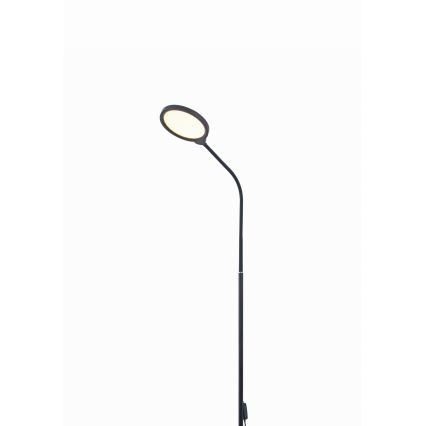 LED Торшер з регулюванням яскравості 2в1 LED/10W/230V 3000-4500-6500K чорний