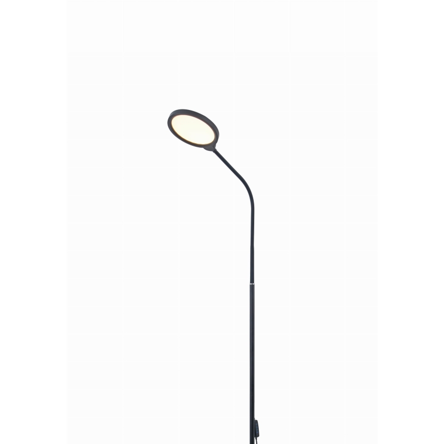 LED Торшер з регулюванням яскравості 2в1 LED/10W/230V 3000-4500-6500K чорний