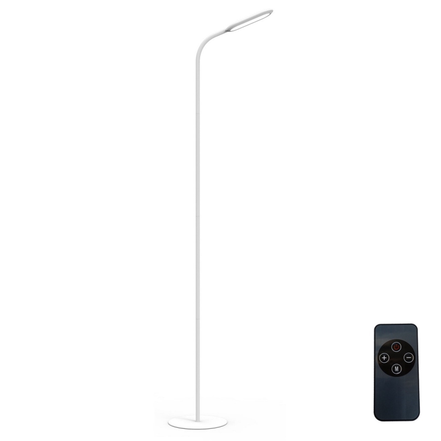 LED Торшер з регулюванням яскравості LED/10W/230V 3000/4000/6000K білий + пульт дистанційного керування