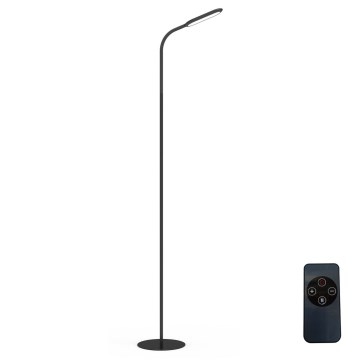 LED Торшер з регулюванням яскравості LED/10W/230V 3000/4000/6000K чорний + пульт дистанційного керування