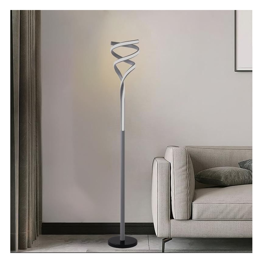 LED Торшер з регулюванням яскравості LED/50W/230V 3000-6500K сірий + пульт дистанційного керування