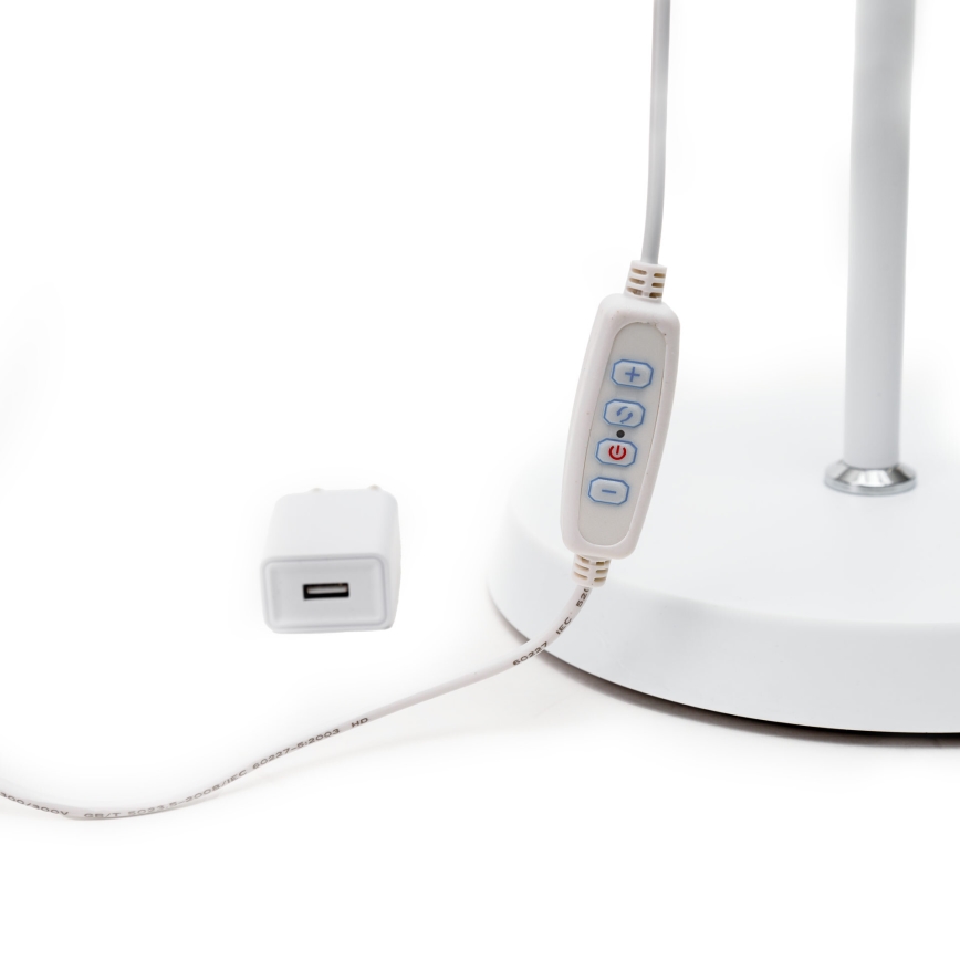 LED Торшер з регулюванням яскравості SIGNUS LED/10W/230V 3000/4500/6500K білий