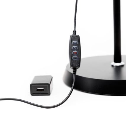 LED Торшер з регулюванням яскравості SIGNUS LED/10W/230V 3000/4500/6500K чорний