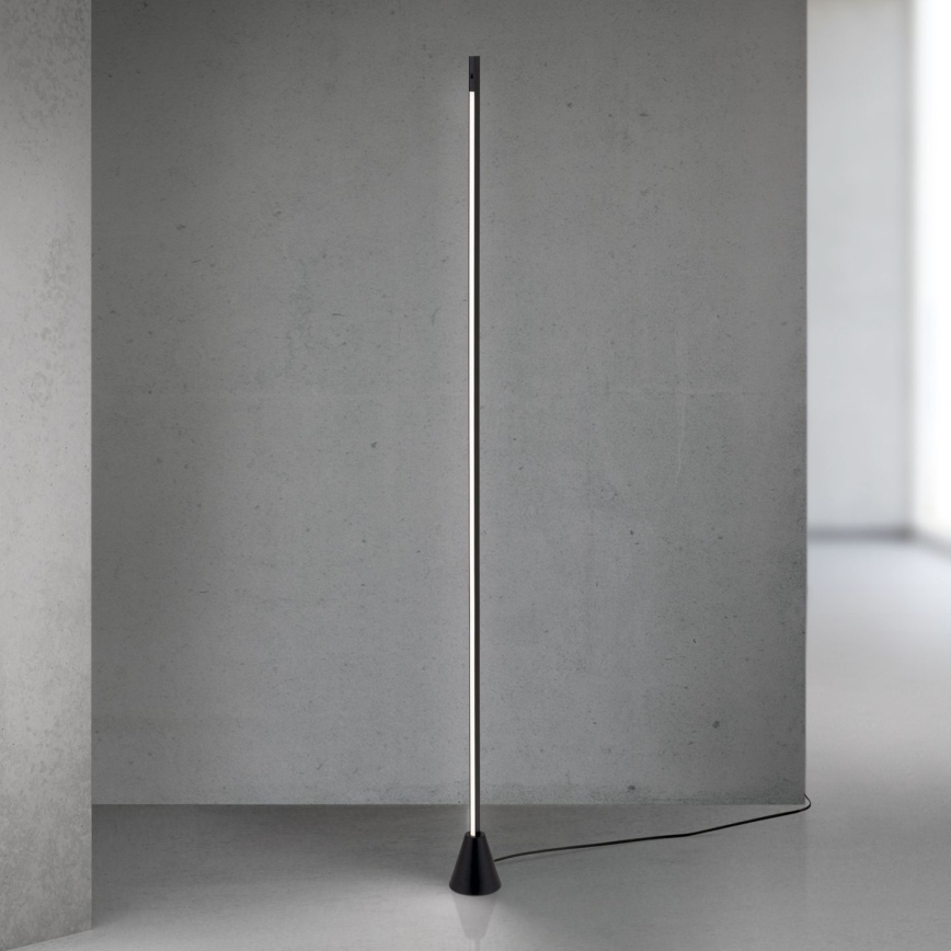 LED торшер з регульованою яскравістю та датчиком руху SOJIE LED/26W/230V чорний