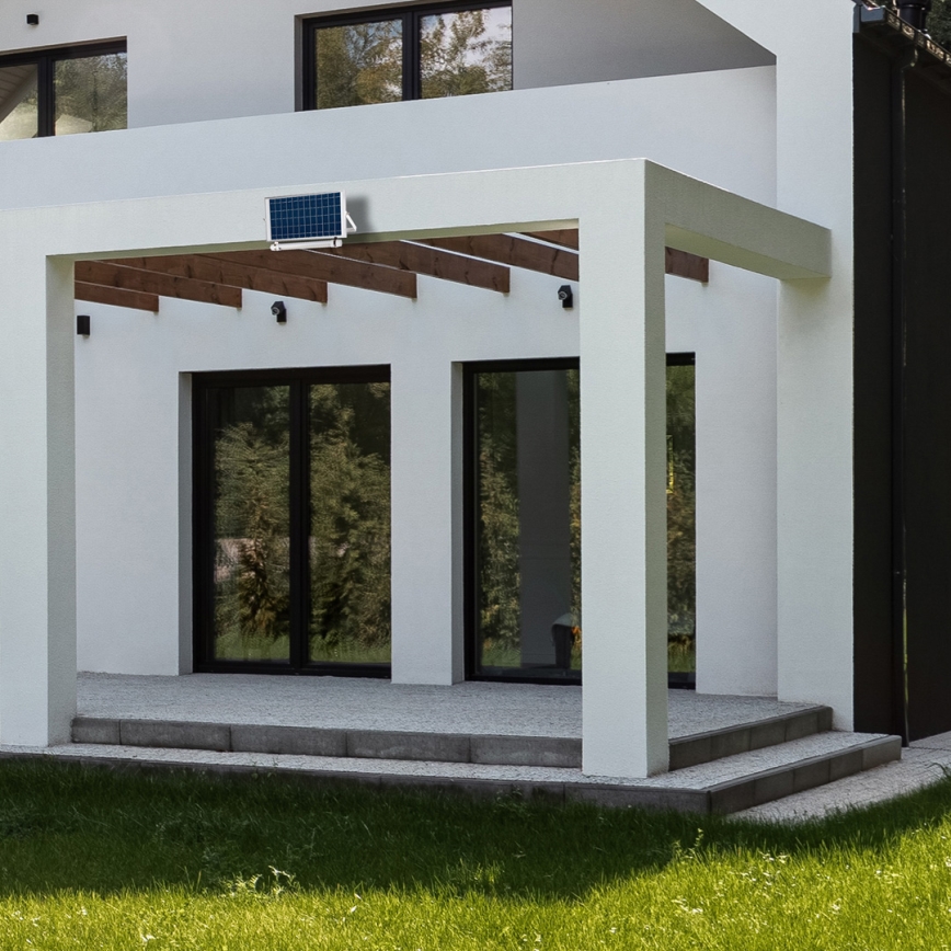 LED Вулична трубка з датчиком освітленості з регулюванням яскравості та сонячною панеллю JIMMY 40W/5000 mAh 3,7V 6000K IP65 + пульт дистанційного керування