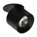 LED точковий вбудований світильник HARON 1xLED/15W/230V чорний