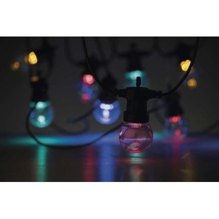 LED уличная декоративная гирлянда 50xLED/10m IP44 прозрачная