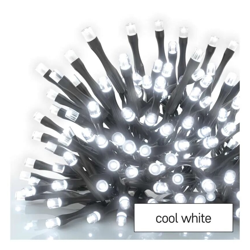 LED уличная гирлянда 100xLED/2,5x0,9m IP44 холодный белый