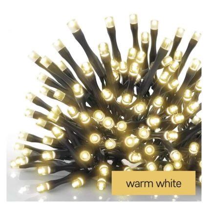 LED уличная гирлянда 100xLED/2,5x0,9m IP44 тёплый белый