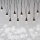 LED  уличная гирлянда 10xLED/9,5 m IP44 холодный белый