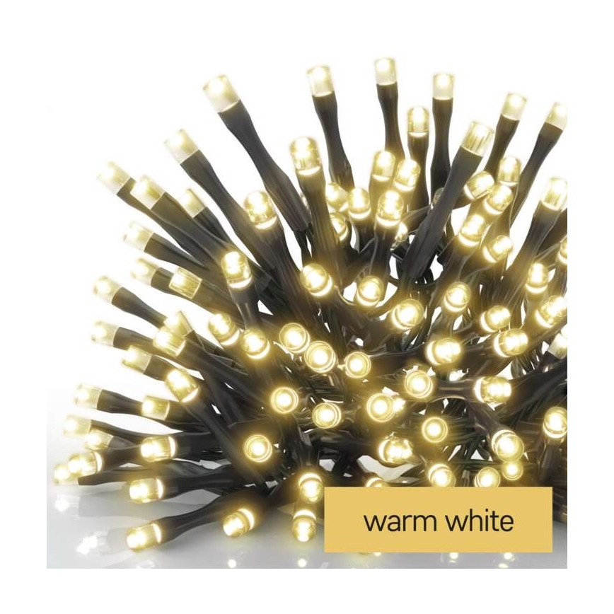 LED уличная гирлянда 120xLED/3xAA 8,9m IP44 тёплый белый