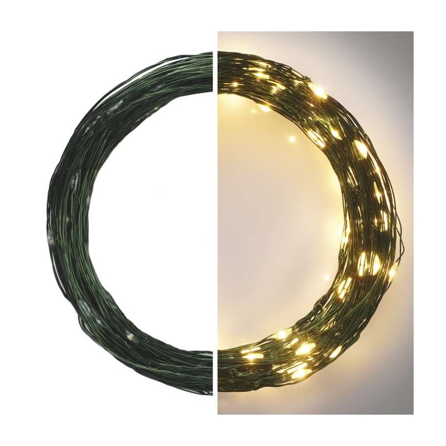 LED уличная гирлянда 150xLED/20m IP44 тёплый белый