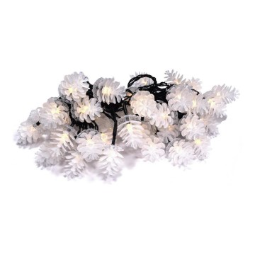 LED уличная гирлянда 40 светодиодов/15 м IP44 тёплый белый