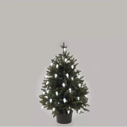 LED уличная гирлянда 50 LED/8 функций 14,8 м IP44 холодный белый