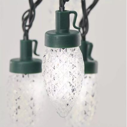 LED уличная гирлянда 50 LED/8 функций 14,8 м IP44 холодный белый