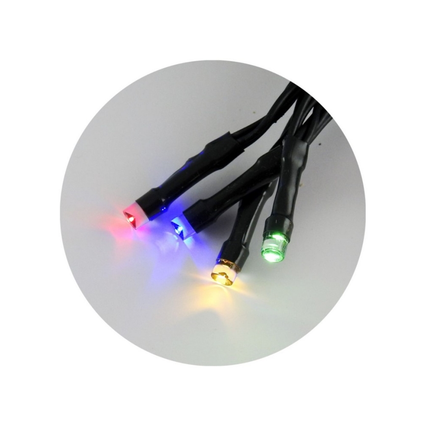 LED уличная гирлянда 50xLED/2 режима 5,4m IP44 многоцветная