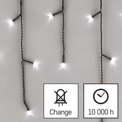 LED уличная гирлянда 600xLED/8 режимов 15m IP44 холодный белый