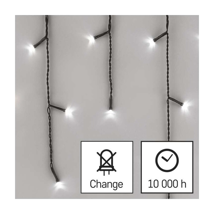 LED уличная гирлянда 600xLED/8 режимов 15m IP44 холодный белый