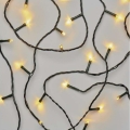 LED уличная гирлянда — 80 светодиодов, питание от 3xAA, длина 6,1 м, IP44, тёплый белый