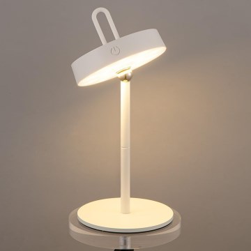 LED Уличная настольная сенсорная аккумуляторная лампа с регулируемой яркостью GENTLE LED/1,5W/3,7V 3000 mAh IP44 белая