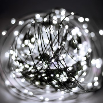 LED Уличная рождественская гирлянда 1500xLED/230V 8 функций 153 м IP44 холодный белый + пульт дистанционного управления