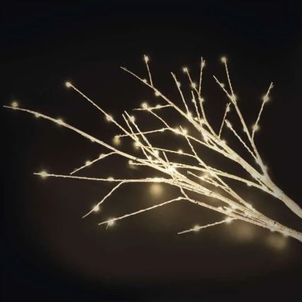 LED уличное рождественское украшение 100xLED/3xAA тёплый белый IP44