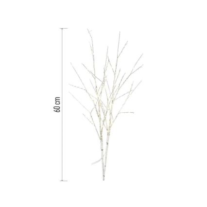 LED уличное рождественское украшение 100xLED/3xAA тёплый белый IP44