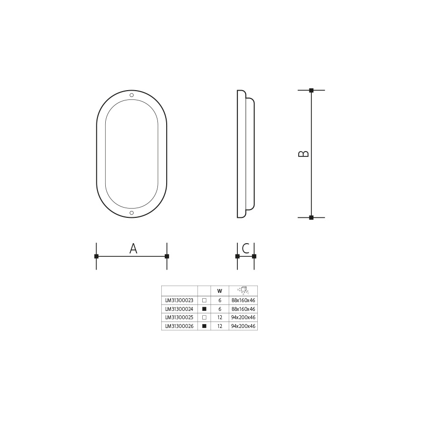 LED уличный настенный светильник LED/12W/230V IP54 черный