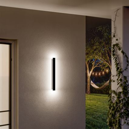 LED уличный настенный светильник LED/18W/230V 60 cm IP65 чёрный