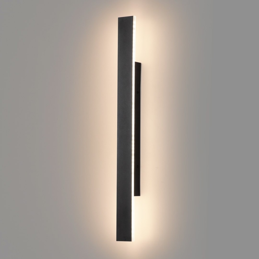 LED уличный настенный светильник WOW LED/11W/230V 3000/4000/6000K 60 cm IP54 черный