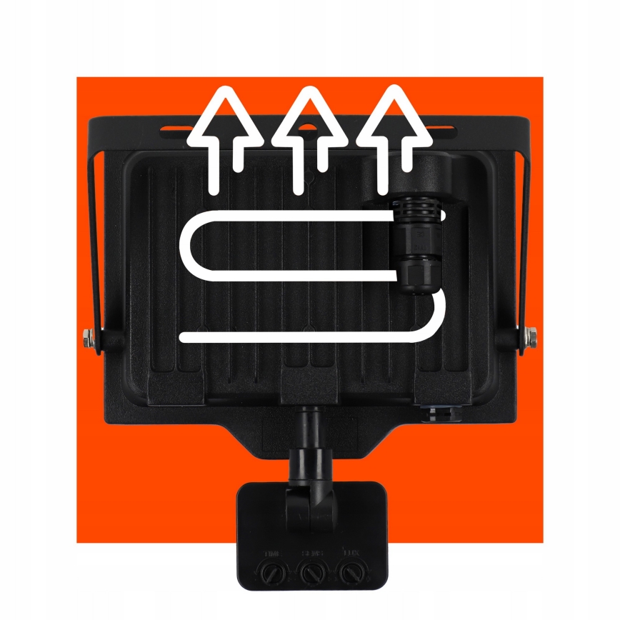 Светодиодный уличный прожектор с датчиком движения и датчиком сумерек LED/50W/230V 4500K IP65 черный