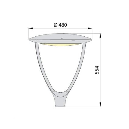 LED Уличный светильник PARK SOFT LED/60W/230V 4000K IP65