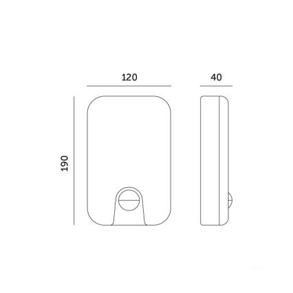Светодиодный уличный настенный светильник с датчиком движения и сумерек BAVANO LED/15W/230V 3000/4000/5700K IP54