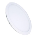 LED вбудований стельовий світильник LED/24W/230V 3000/4000/6000K діам. 30 см білий