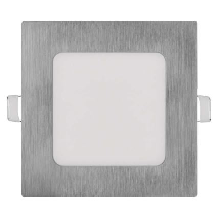 LED вбудований стельовий світильник NEXXO LED/7W/230V 3000/3500/4000K сріблястий 12x12 cm