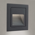 LED Вбудований світильник LORO LED/2W/230V IP65 антрацит
