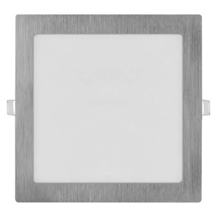 LED вбудований світильник NEXXO LED/18W/230V 3000/3500/4000K сріблястий 22,5x22,5 cm