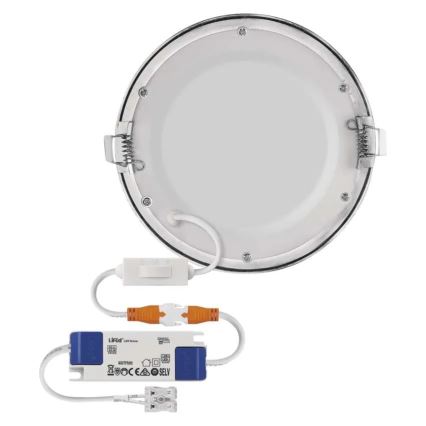 LED вбудований точковий світильник NEXXO LED/12,5 Вт/230 В 3000/3500/4000K сріблястий, діаметр 17 см