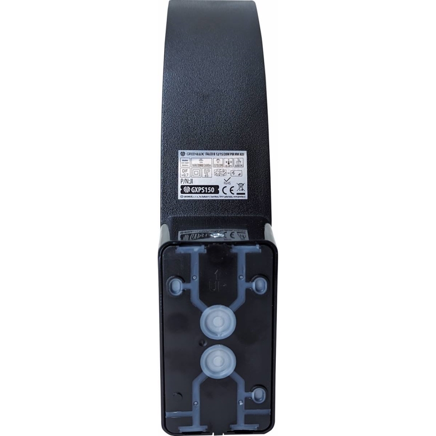 LED Stmívatelné venkovní nástěnné svítidlo se senzorem pohybu a soumraku LED/12/15/20W/230V IP65 černá