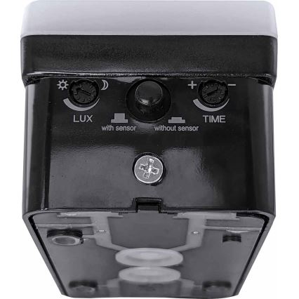 LED Stmívatelné venkovní nástěnné svítidlo se senzorem pohybu a soumraku LED/12/15/20W/230V IP65 černá