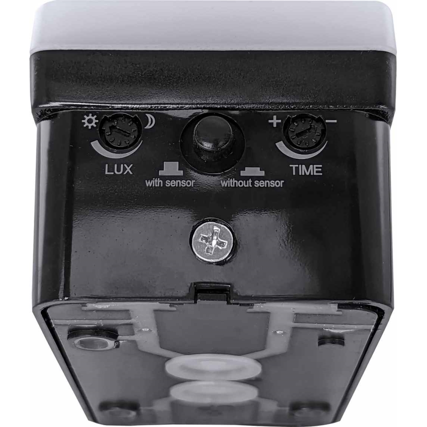LED Stmívatelné venkovní nástěnné svítidlo se senzorem pohybu a soumraku LED/12/15/20W/230V IP65 černá