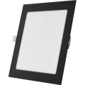 LED врізний стельовий світильник NEXXO LED/18W/230V 3000/3500/4000K чорний 22,5 x 22,5 cm