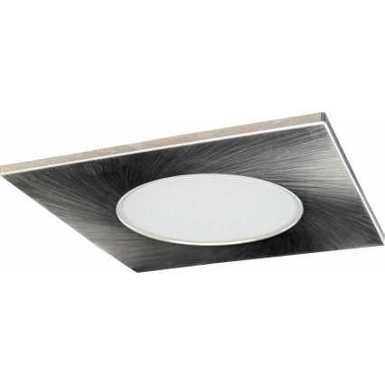 Светодиодный встраиваемый потолочный светильник для ванной BONO LED/8W/230V 3000K IP65 матовый хром