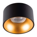 LED Встраиваемый светильник MINI RITI 1xGU10/25W/230V черный/золотой